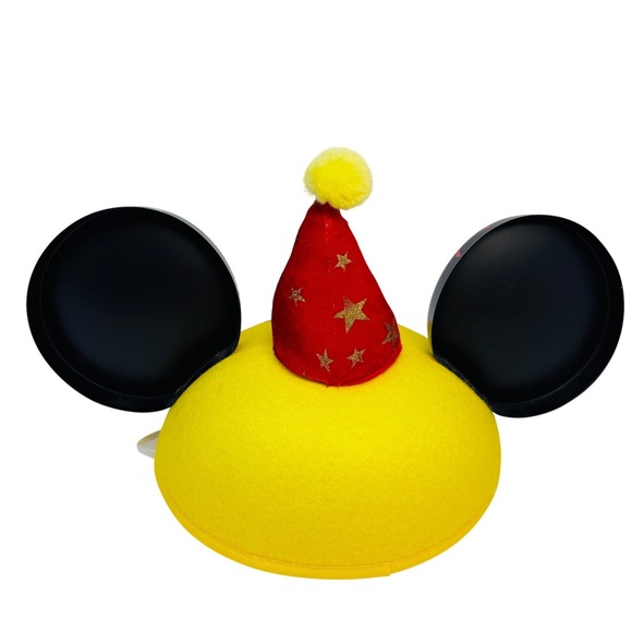 Disney Parks Mickey Mouse Its My Birthday Ear Hat Yellow Enamel Trading Pin - Picture 3 of 10